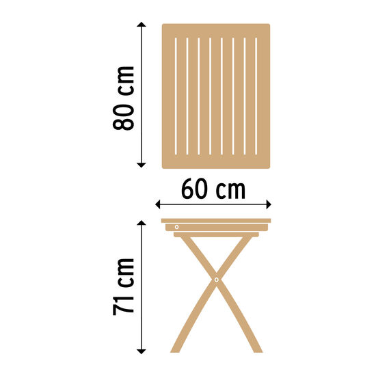 Folding stool deals table