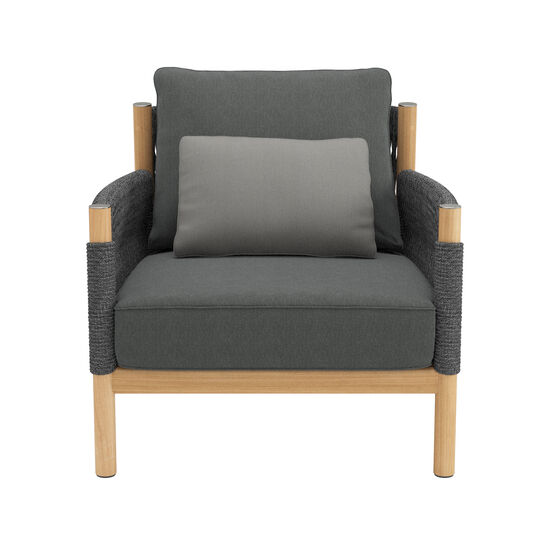 Cavo Armchair incl. cushion in the design Anthracite